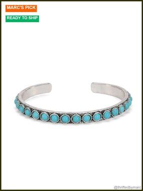 Montana West Turquoise Open Cuff Bracelet